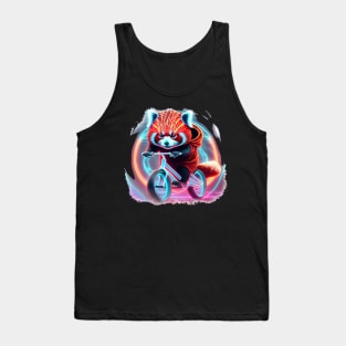 Red Panda Riding A Bike Tank Top